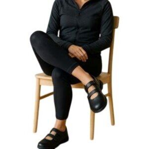 Clarks Size 8 Leather Uppers Casual Stylist Two Strap Loafer Black